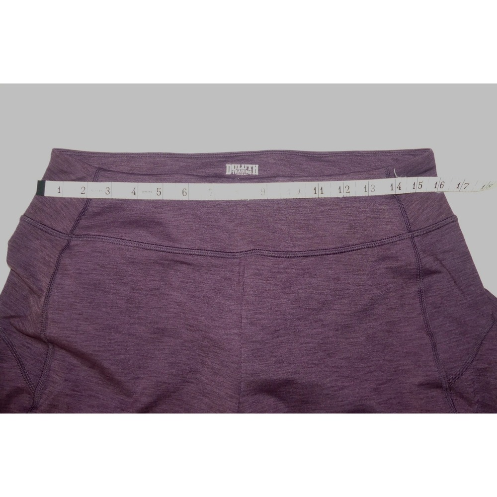 Duluth Trading Noga Straight Leg Pants Purple Heather M 33 Pull On Athleisure - Picture 4 of 5